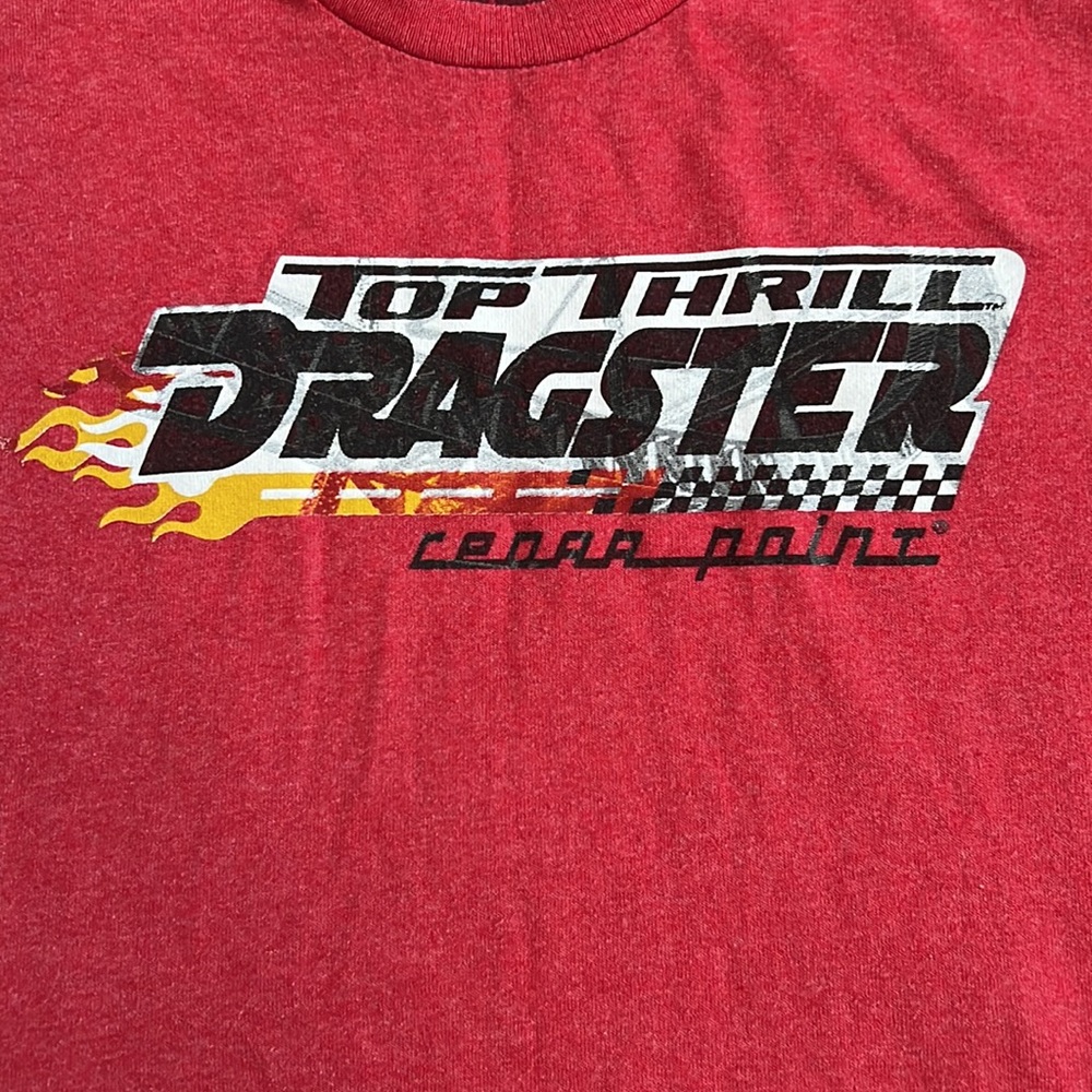 Cedar Point Retired Roller Coaster Red T-Shirt Youth Sz Large - Picture 2 of 5